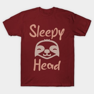 Sloth Sleepy Head T-Shirt